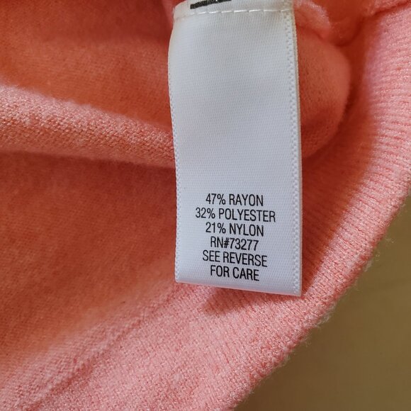 Croft & Barrow Coral Pull Over Lightweight Sweater Large - Picture 8 of 14